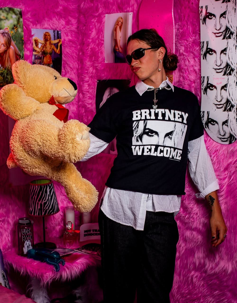 Camiseta Welcome x Britney Spears Hasta el fin del mundo - Negro