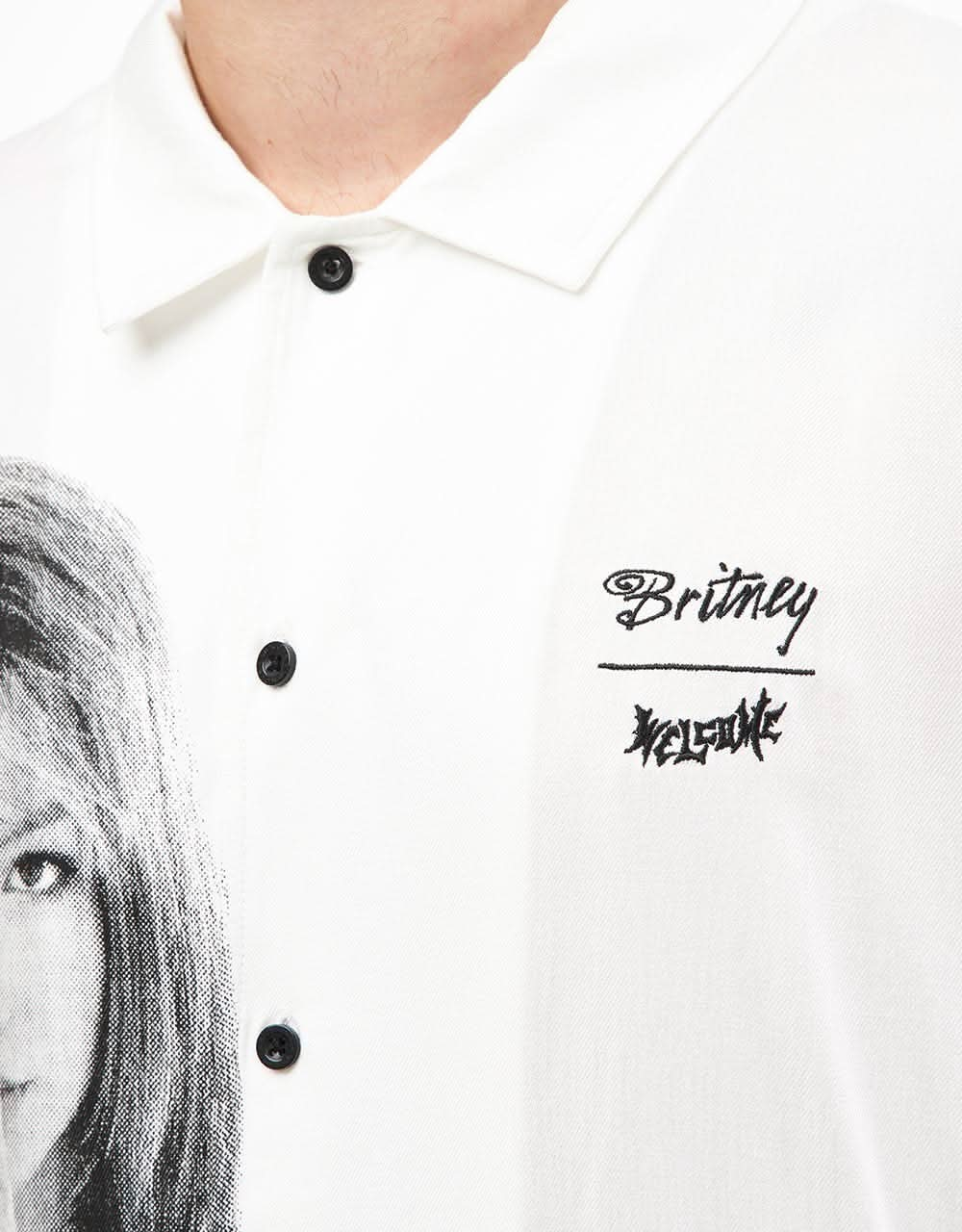 Welcome x Britney Spears Rayon Photo S/S Shirt - White