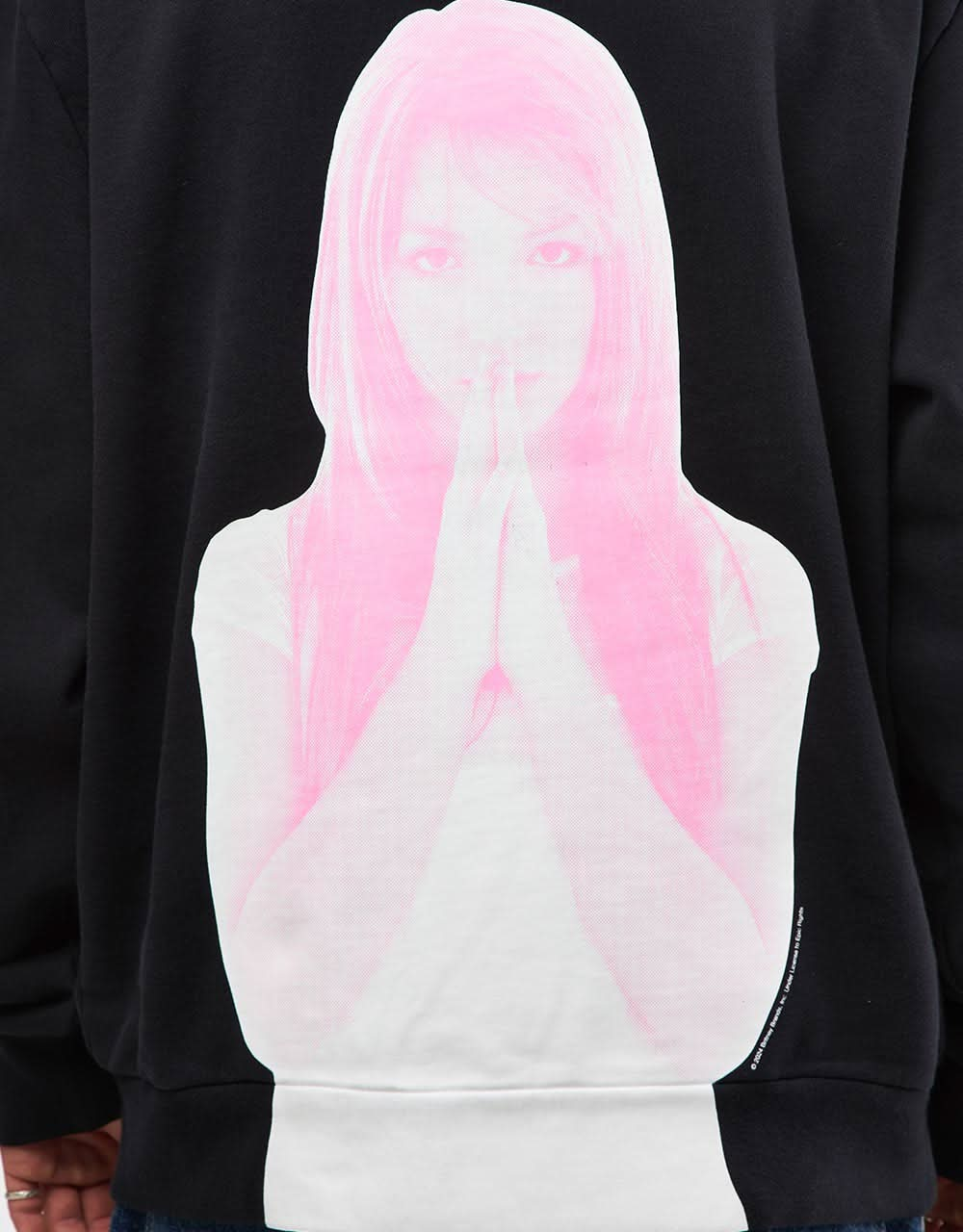 Welcome x Britney Spears Believe Pigment-Dyed Pullover Hoodie - Black