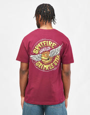 Camiseta Spitfire x Grimple Stix Flying Grimple - Granate