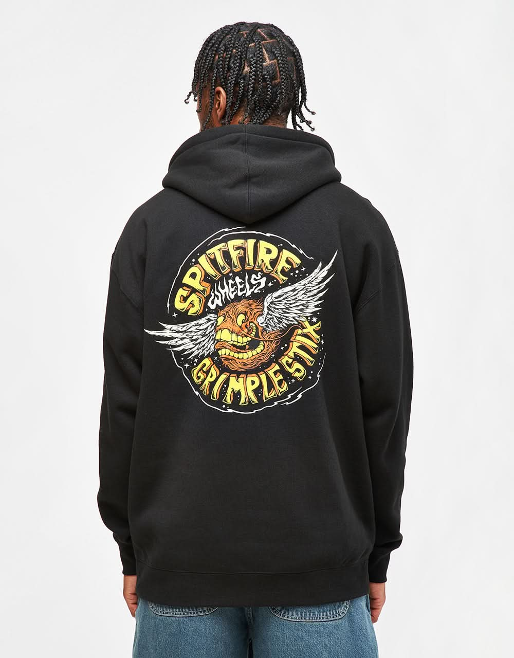 Sudadera con capucha Spitfire x Grimple Stix Flying Grimple - Negro