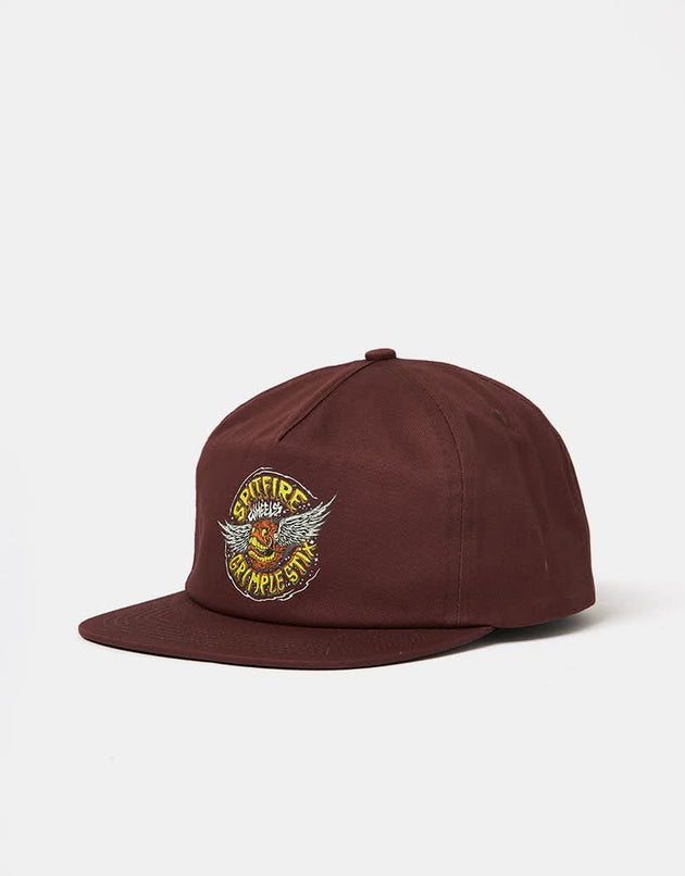 Cappellino snapback Spitfire x Grimple Stix Flying Grimple - Marrone