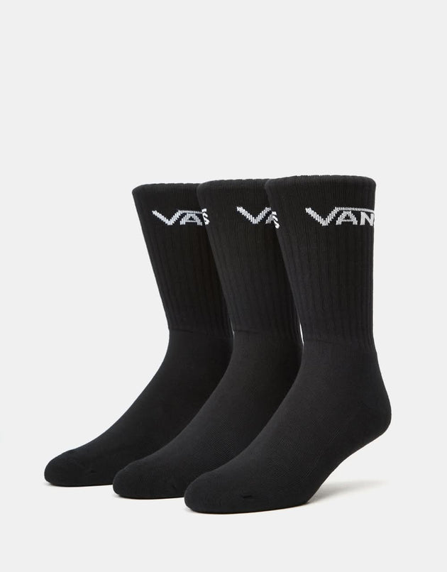 Lot de 3 paires de chaussettes Vans Classic Crew - Noir