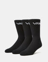 Calcetines Vans Classic Crew - Pack de 3 - Negro