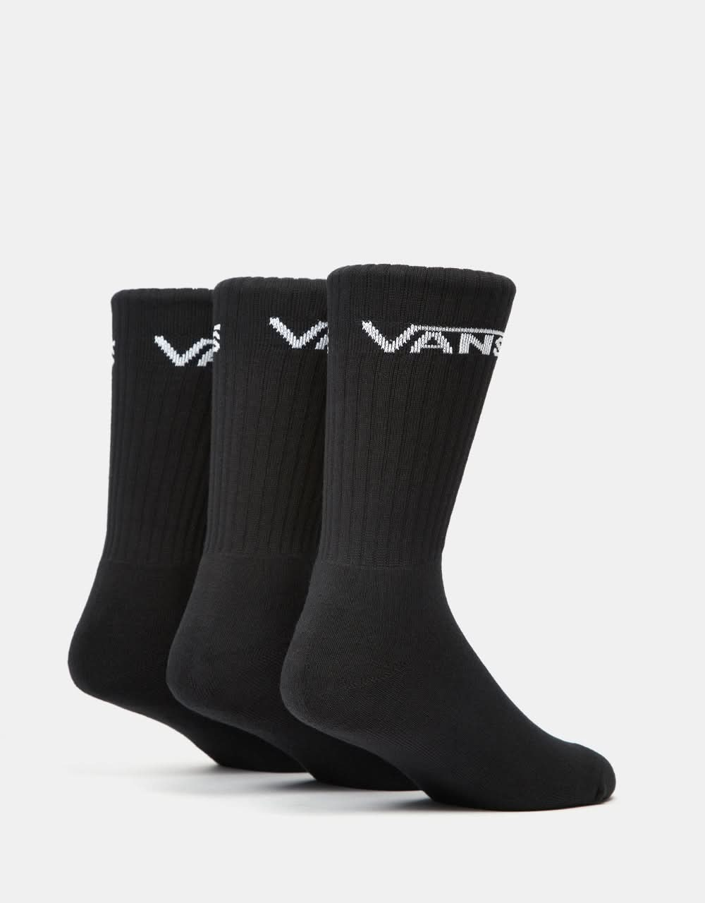 Vans Classic Crew 3 Pack Socks - Black