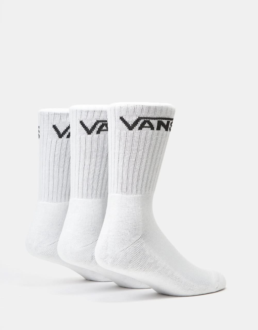 Vans Classic Crew 3 Pack Socks - White