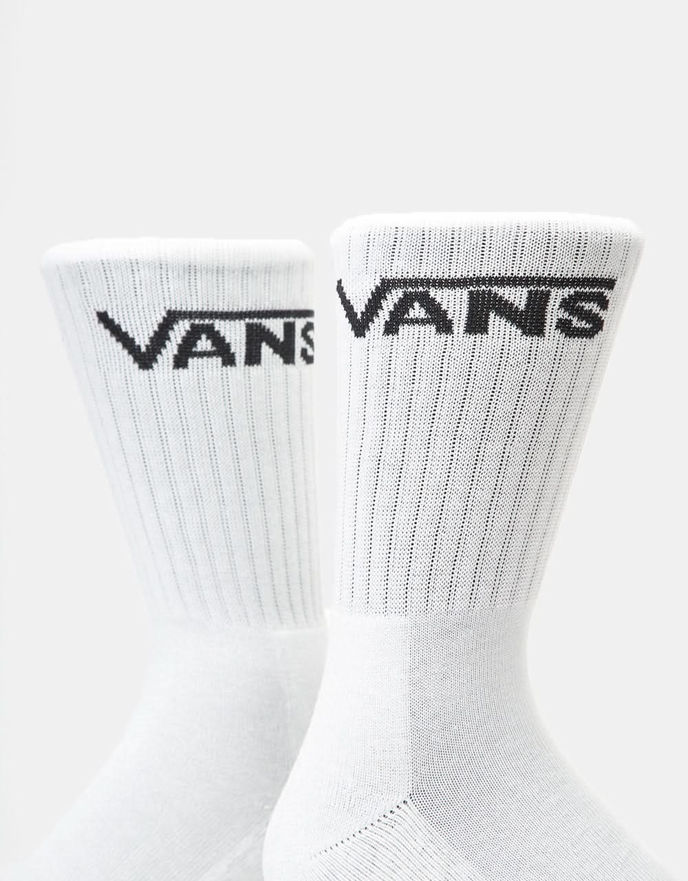 Vans Classic Crew 3 Pack Socks - White