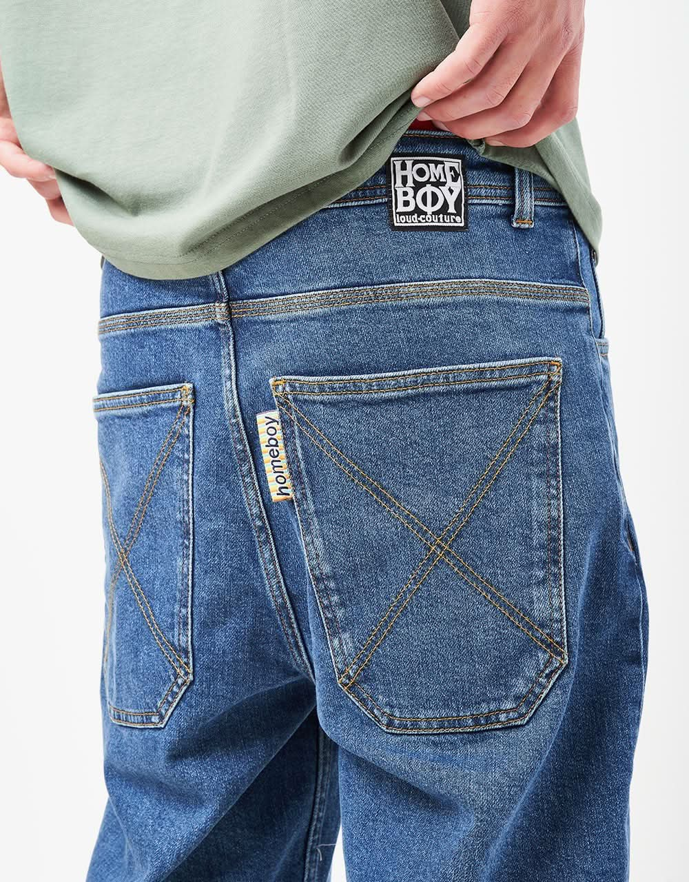 Homeboy X-Tra Baggy Denim - Washed Blue