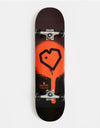 Blueprint Spray Heart Black/Orange Complete Skateboard - 8.25''