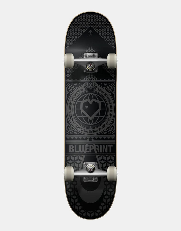 Blueprint Home Heart Black/Black Complete Skateboard - 8.5"