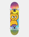 Meow Tie Dye Big Cat Complete Skateboard - 8''