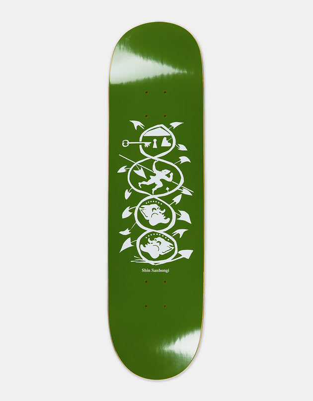 Planche de Skateboard Polar Shin Sanbongi The Spiral of Life - Olive