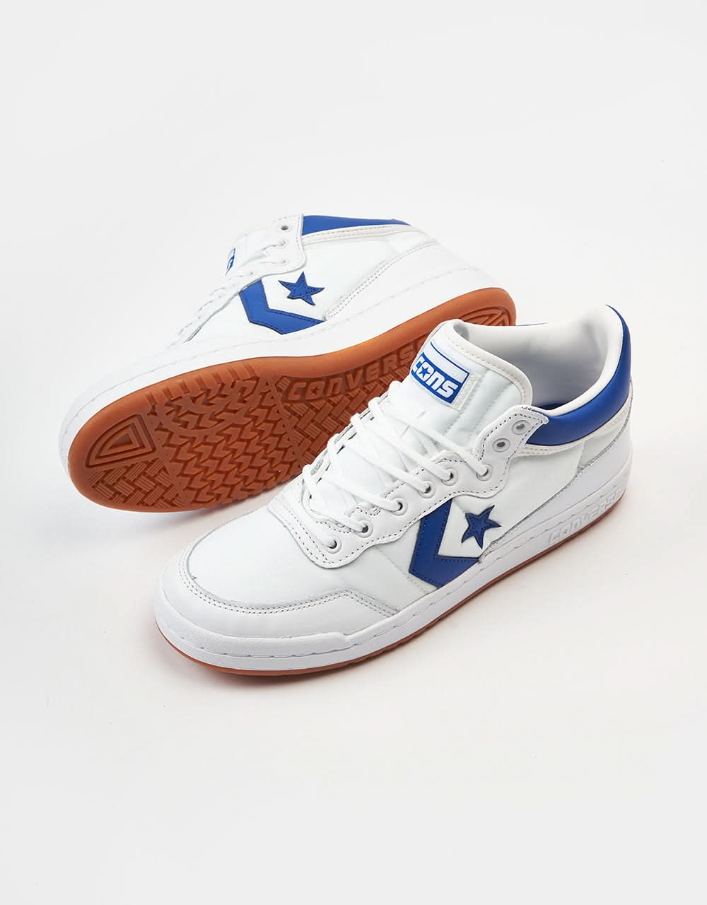 Converse Fastbreak Pro Skate Shoes - White/Blue/White