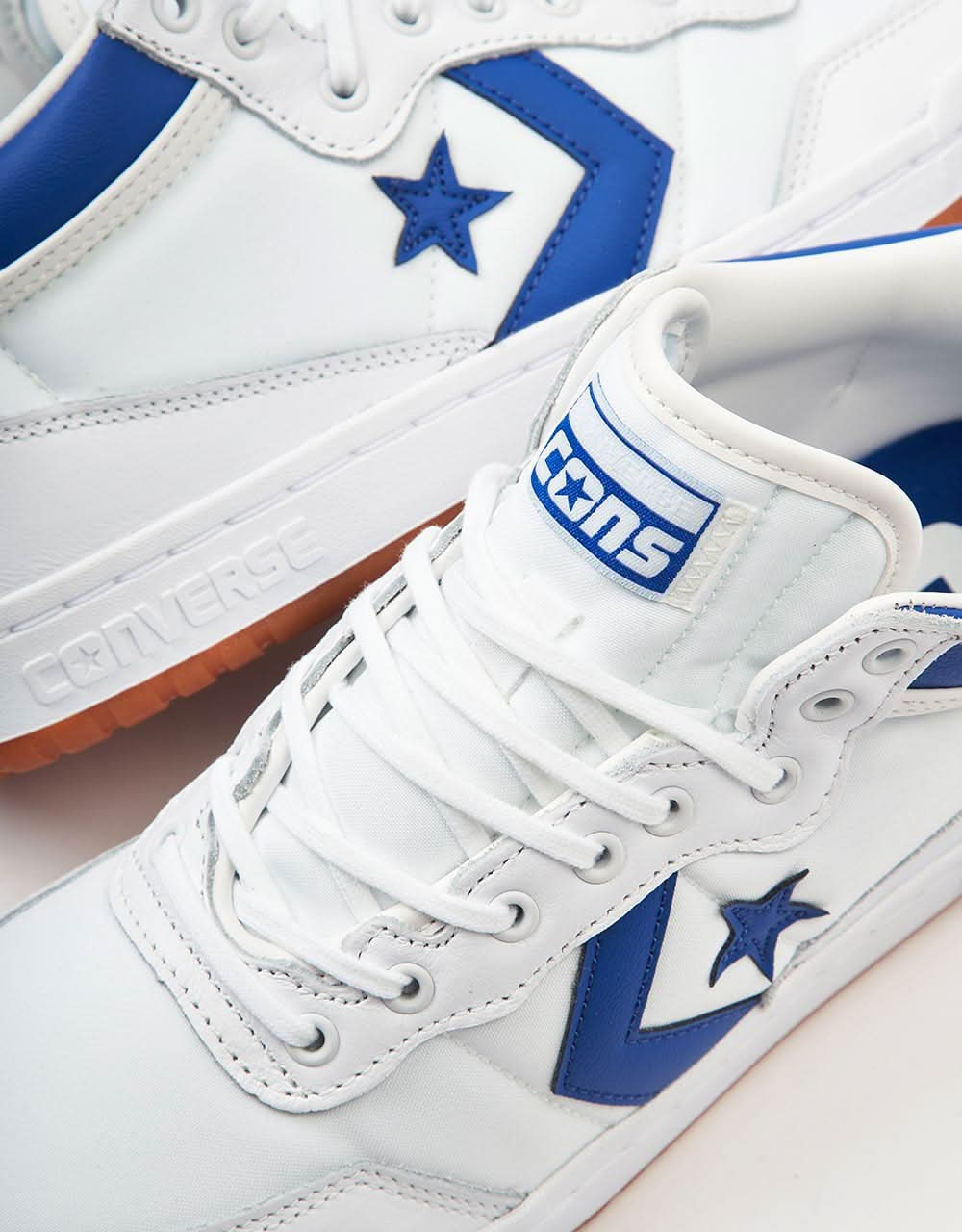 Converse Fastbreak Pro Skate Shoes - White/Blue/White