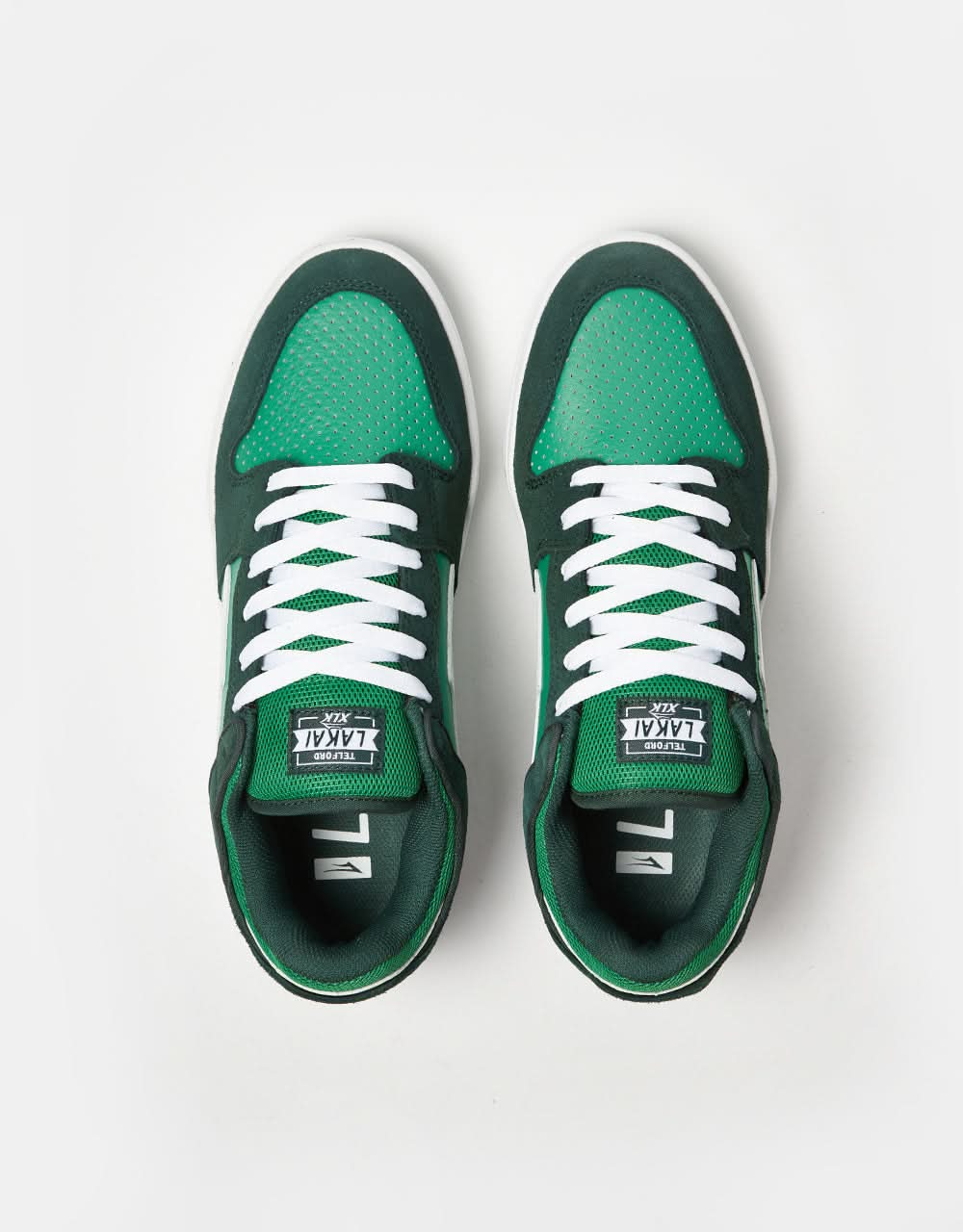 Lakai Telford Skate Shoes - Green Suede