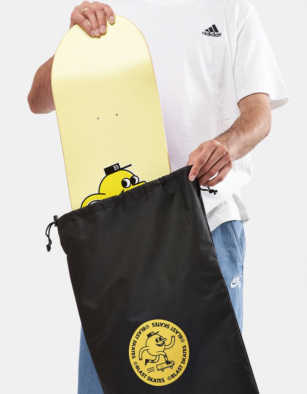 Borsa per tavole da surf con logo Blast Round - nera