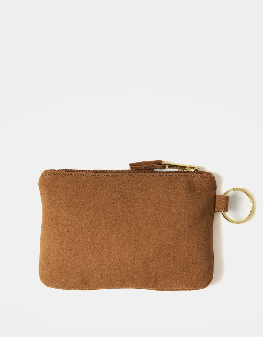 Carhartt WIP Suede Zip Wallet - Hamilton Brown