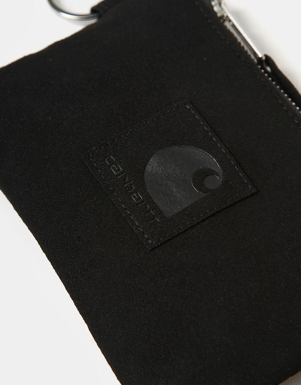 Carhartt WIP Suede Zip Wallet - Black