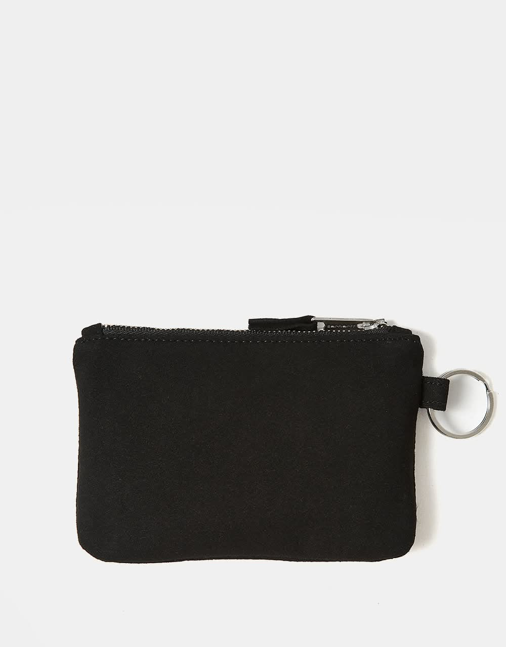 Carhartt WIP Cartera de ante con cremallera - Negro