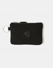 Carhartt WIP Suede Zip Wallet - Black