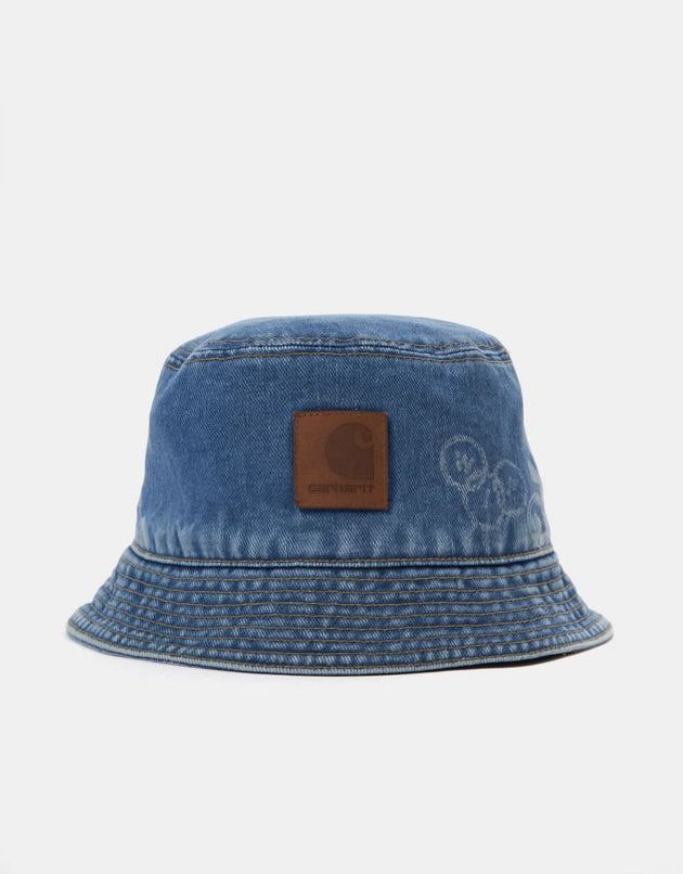 Cappello da pescatore Carhartt WIP Stamp - Stampa timbro/Blu