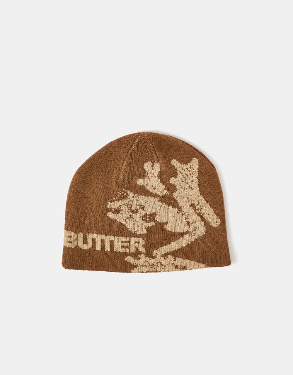 Gorro con calavera anfibia de Butter Goods - Marrón