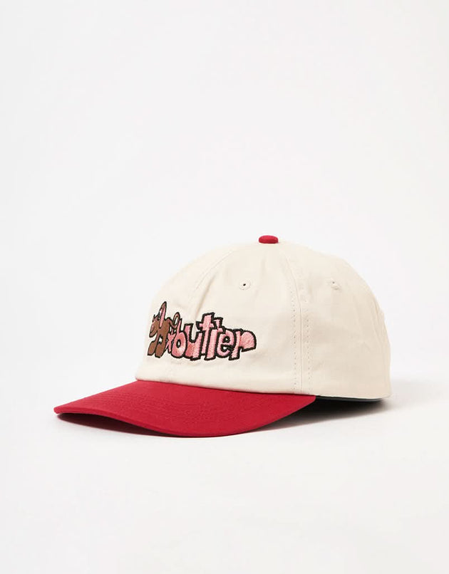 Butter Goods Pooch 6 Panel Cap - Natural/Cherry