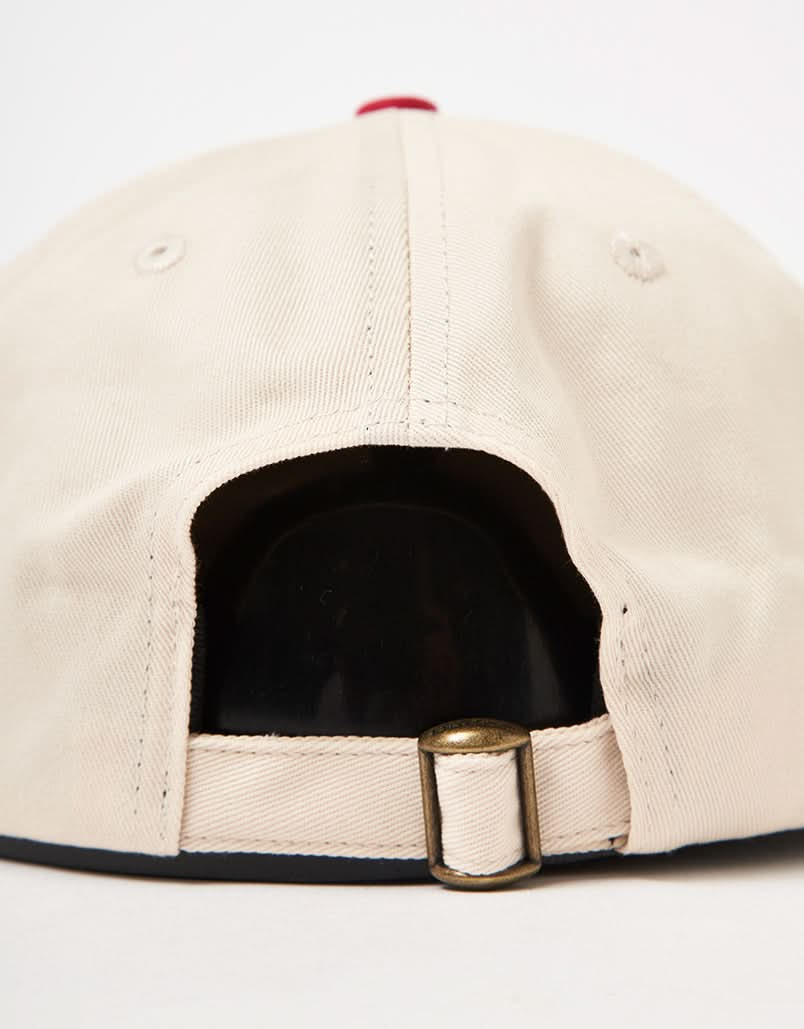 Butter Goods Pooch 6 Panel Cap - Natural/Cherry