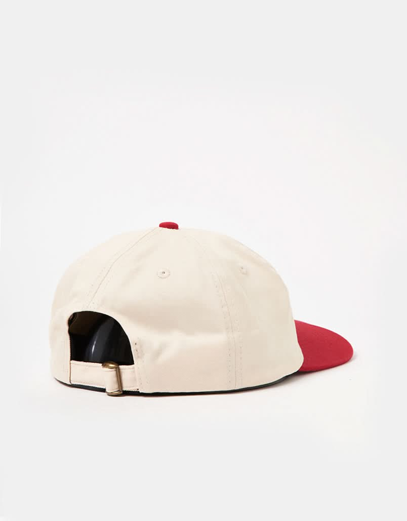 Butter Goods Pooch 6 Panel Cap - Natural/Cherry