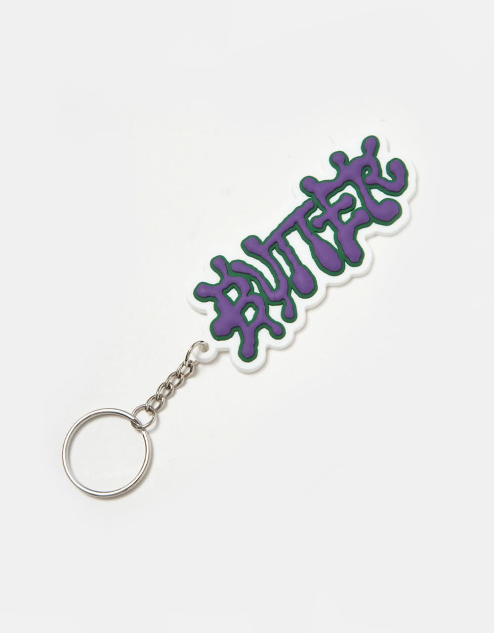 Butter Goods Ink Rubber Key Chain - White