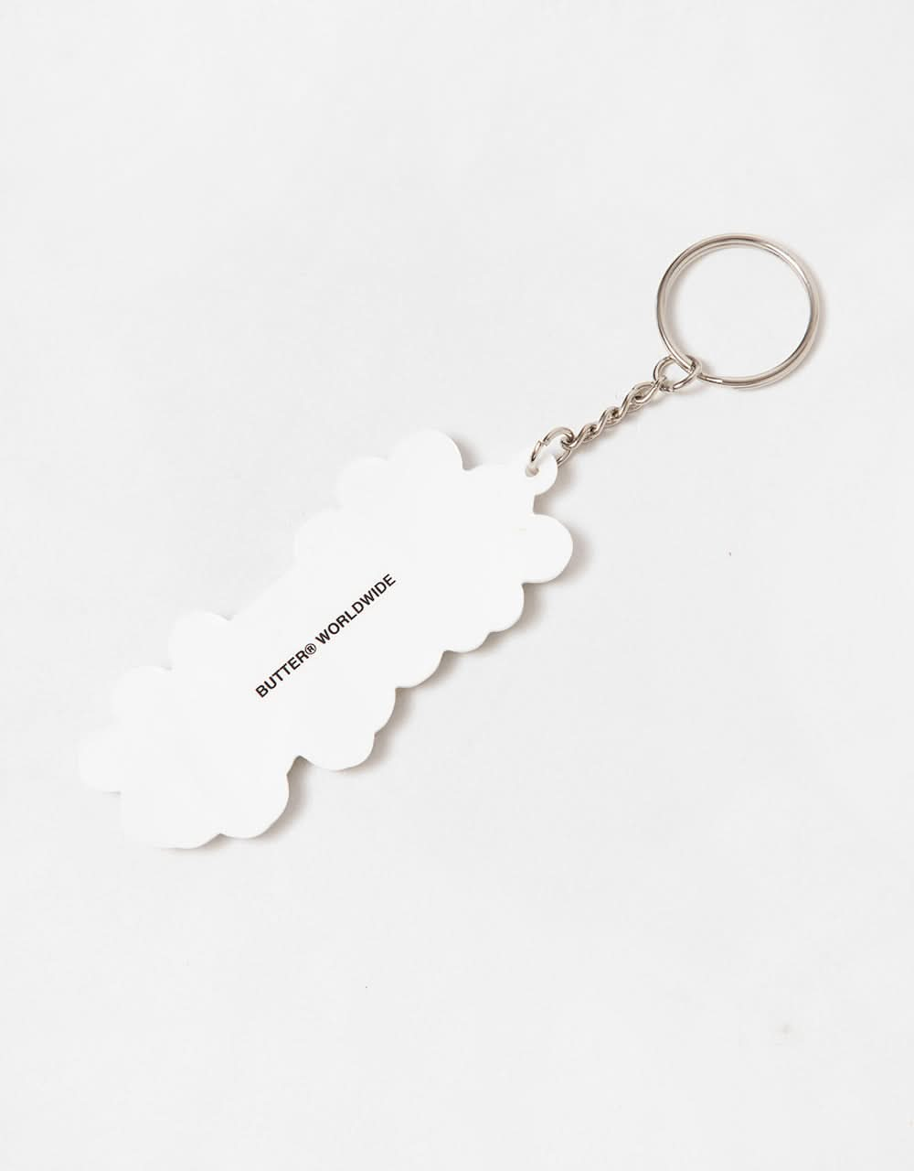 Butter Goods Ink Rubber Key Chain - White