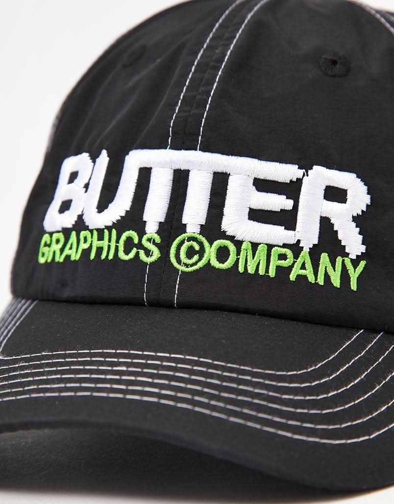 Butter Goods Program 6 Panel Cap - Black