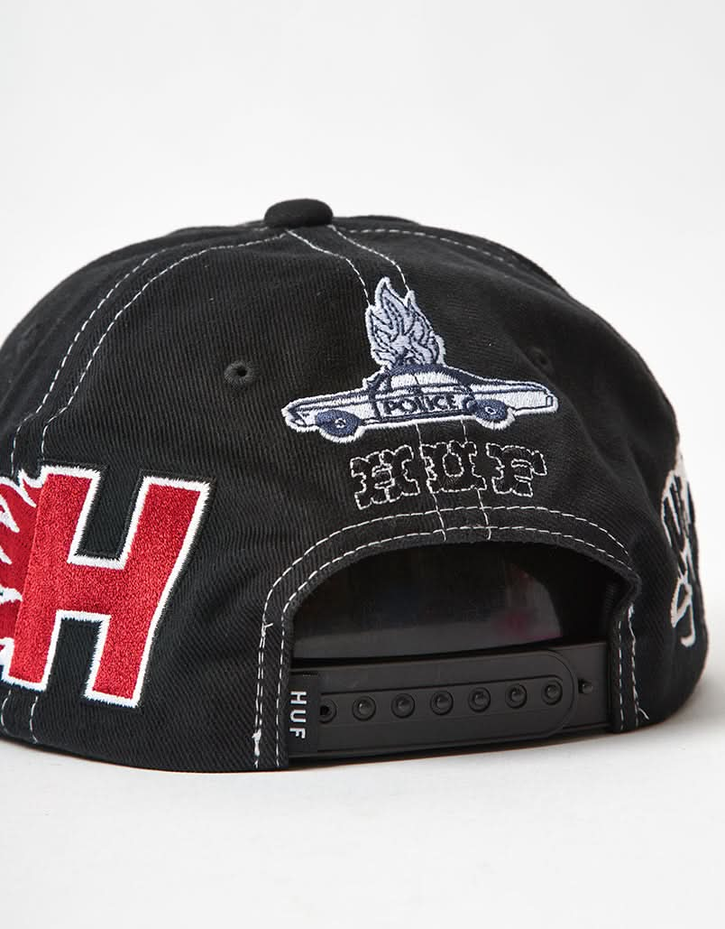 HUF Mashup Snapback Cap - Black