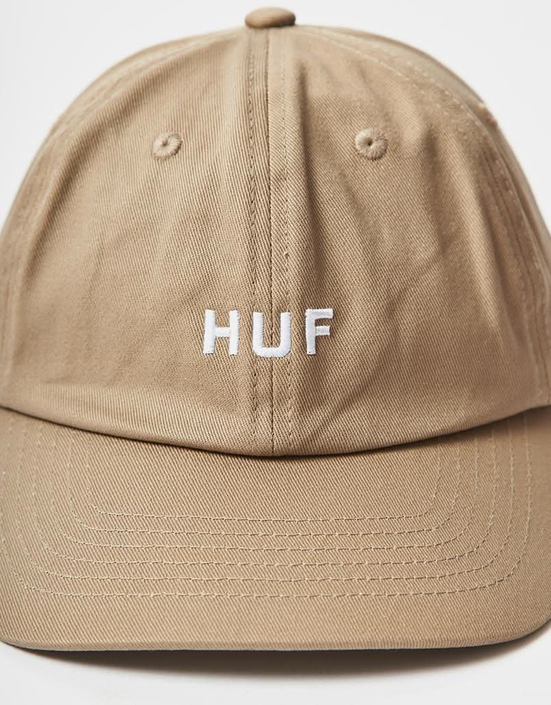 HUF OG Logo Curved Visor Cap - Biscuit