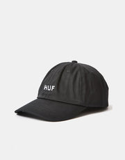 Cappellino con visiera curva con logo HUF OG - Nero