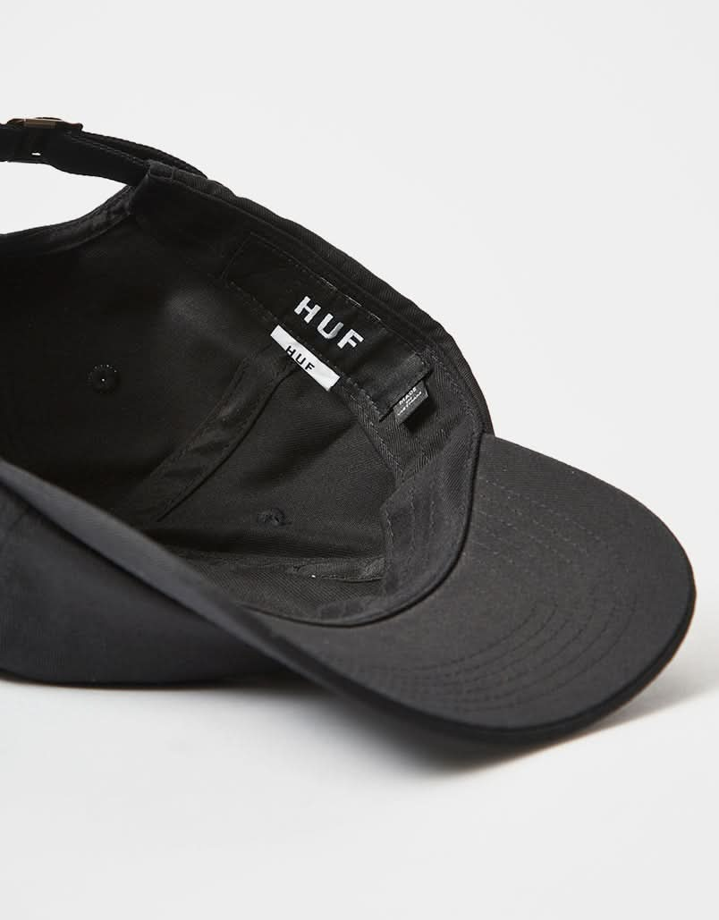 HUF OG Logo Curved Visor Cap - Black