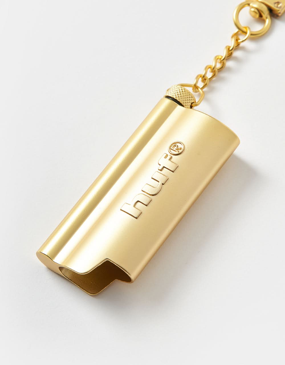 HUF Burner Lighter Sleeve Keychain - Gold