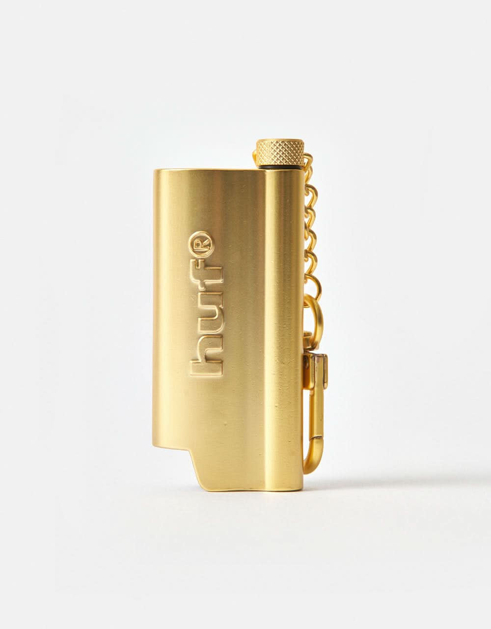 HUF Burner Lighter Sleeve Keychain - Gold