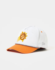 Casquette de golfeur délavée NBA Phoenix Suns New Era - Blanc/Orange