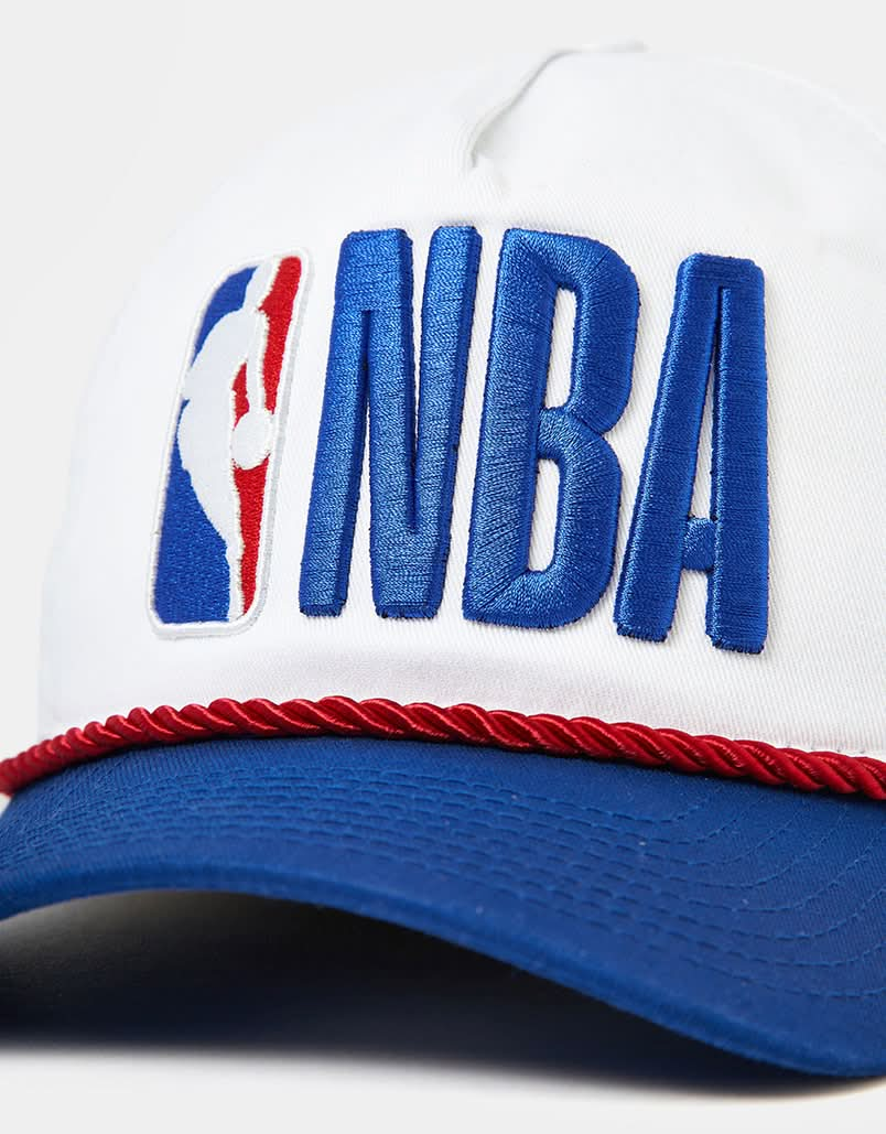 New Era NBA Logo Washed Golfer Cap - White/Royal