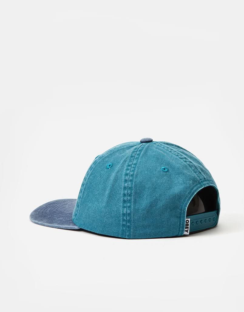 Obey Pigment Disorder 6 Panel Cap - Pigment Teal Multi