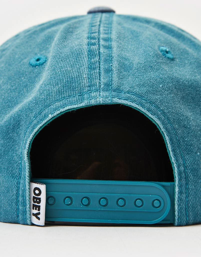 Obey Pigment Disorder 6 Panel Cap - Pigment Teal Multi