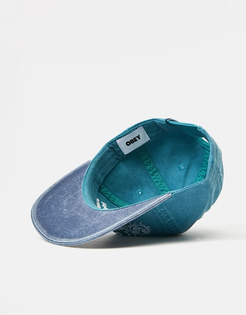 Obey Pigment Disorder 6 Panel Cap - Pigment Teal Multi