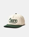 Obey Sound Twill Snapback Cap - Unbleached Multi