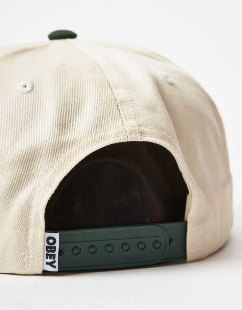 Obey Sound Twill Snapback Cap - Unbleached Multi