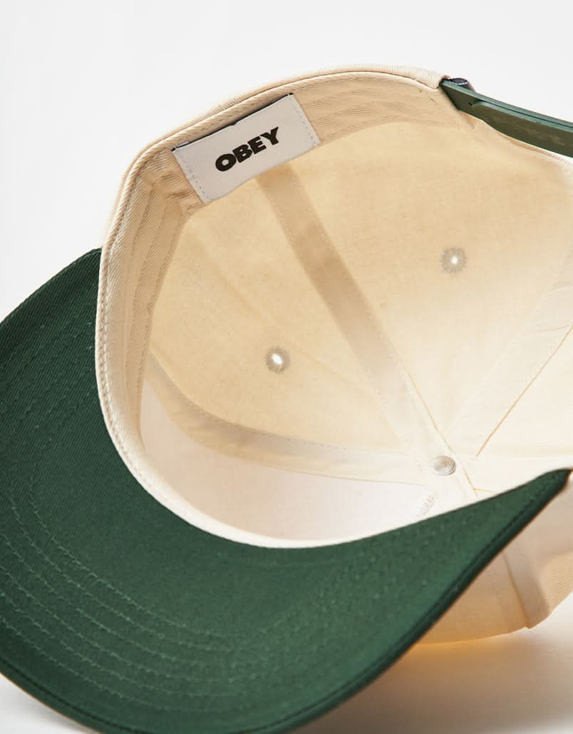 Obey Sound Twill Snapback Cap - Unbleached Multi