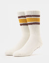 Last Resort x Julian Smith Retro Sock - Yellow