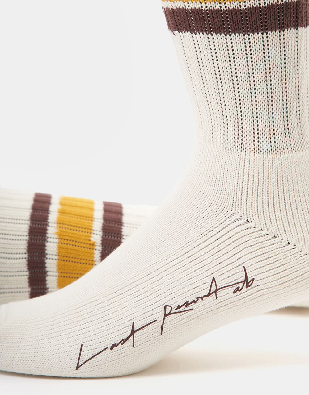 Last Resort x Julian Smith Retro Sock - Yellow