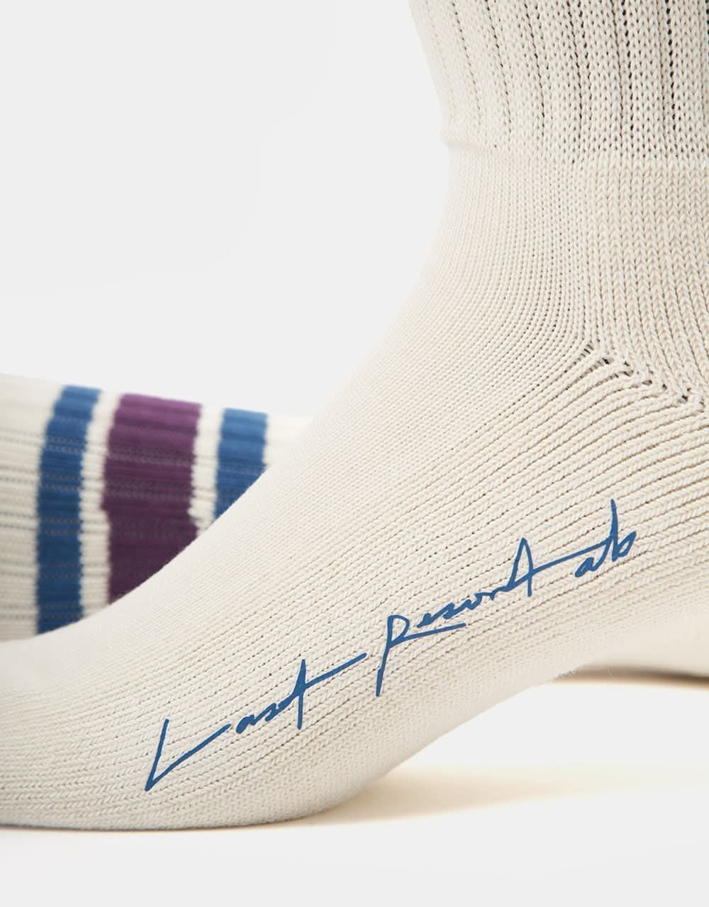 Last Resort x Julian Smith Retro Sock - Plum