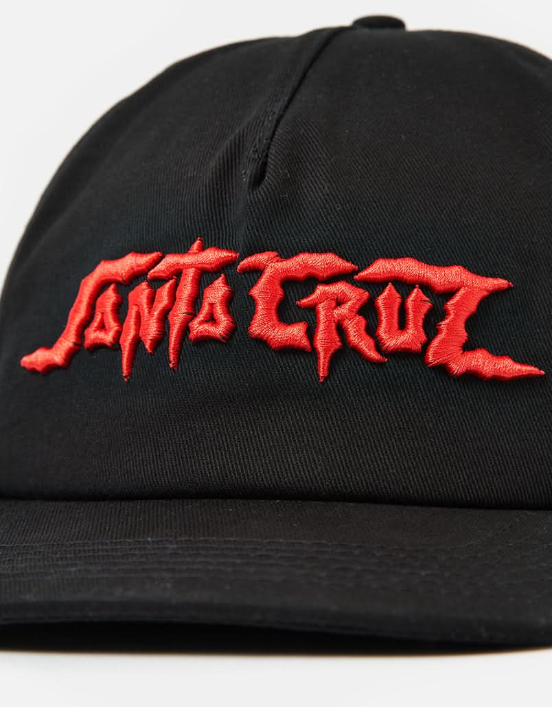 Santa Cruz Dungeon Strip Snapback Cap - Black